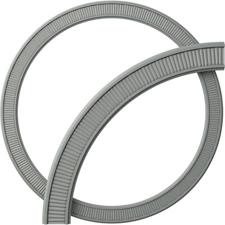 Ekena Millwork 39 1/2-in. OD x 33 1/4-in. ID x 3 1/8-in. W x 5/8-in. P Nevio Ceiling Ring Kit CRK39NE